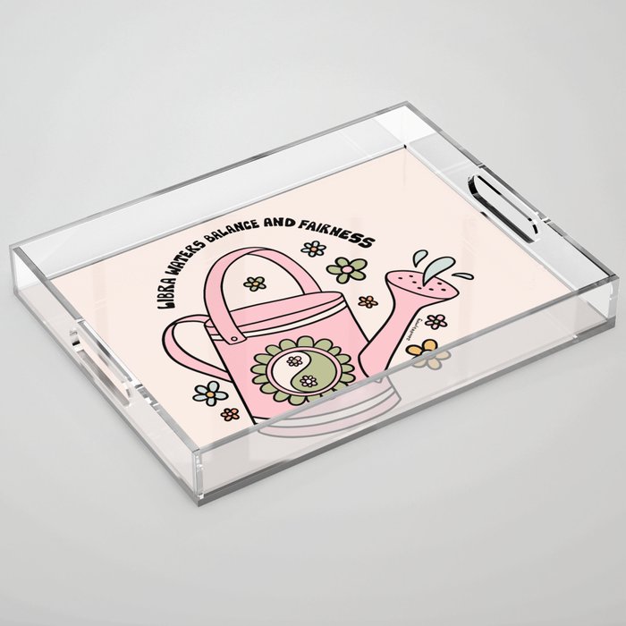 Libra Watering Can Acrylic Tray Gallery Image 1