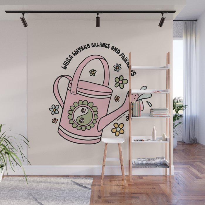 Libra Watering Can Wall Mural Gallery Image 1