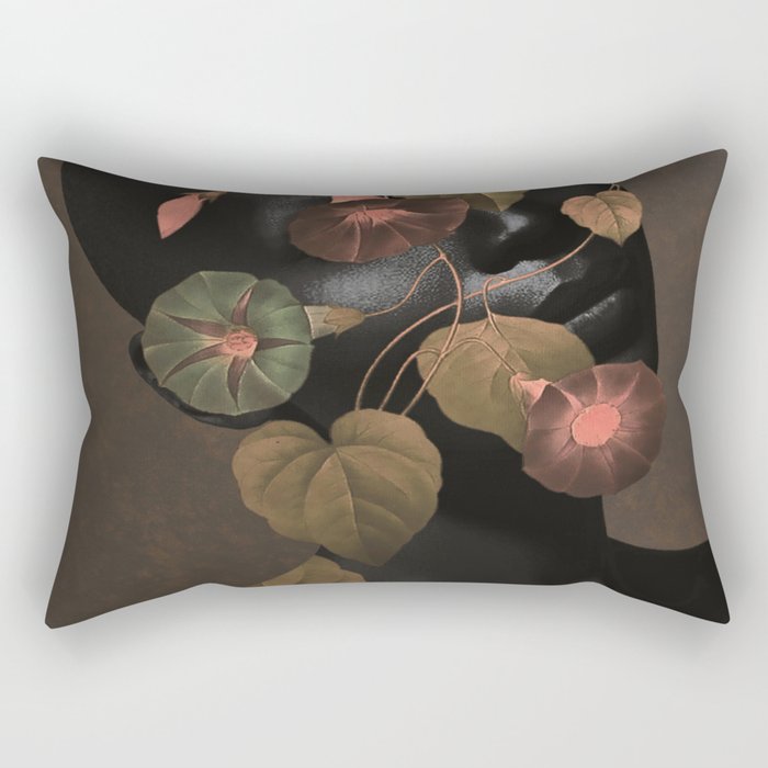 Floral Portrait 3 Rectangular Pillow Gallery Image 1