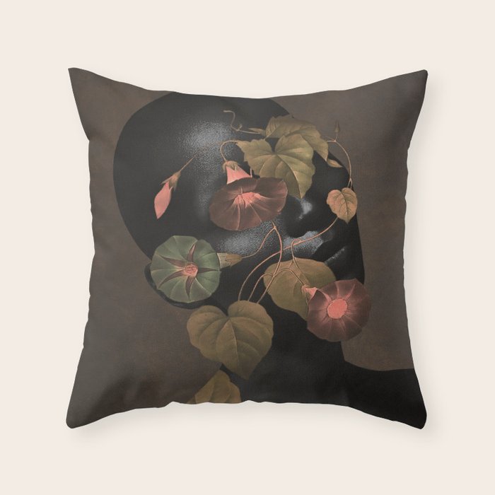 Floral Portrait 3 Throw Pillow Gallery Image 6