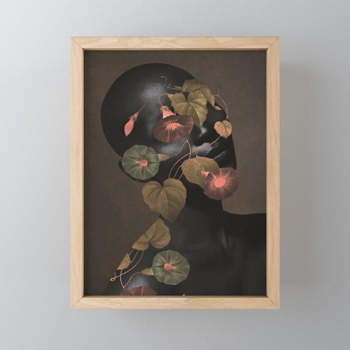 Floral Portrait 3 Mini Art Print Gallery Image 1