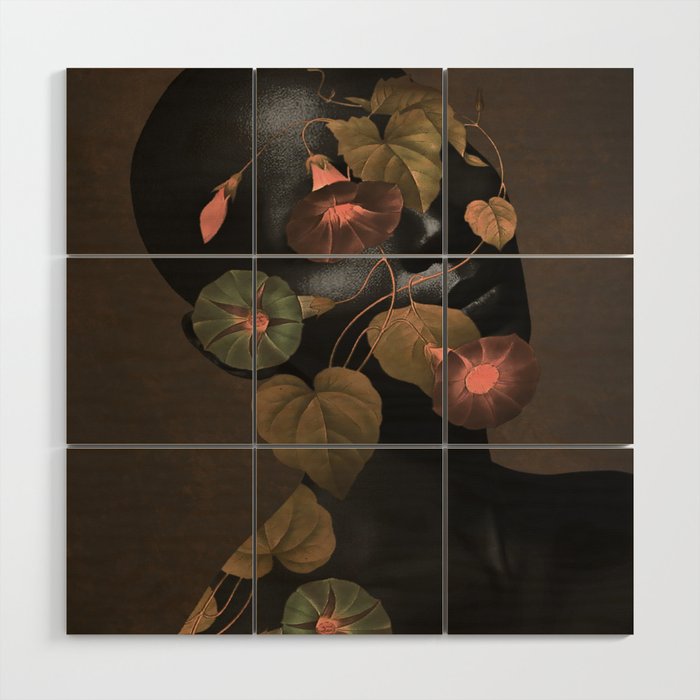 Floral Portrait 3 Wood Wall Art Gallery Image 1