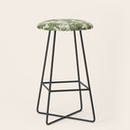 Bigfoot / Sasquatch Toile de Jouy in Forest Green Stool Gallery Image 1