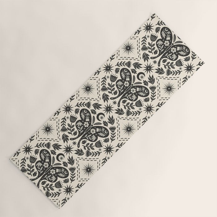 Luna Moth Yoga Mat Gallery Image 1