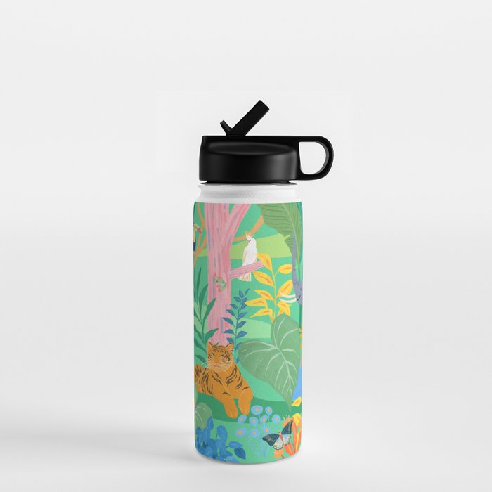 Playful Jungle Water Bottle Gallery Image 1