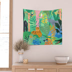 Playful Jungle Wall Tapestry Gallery Image 2