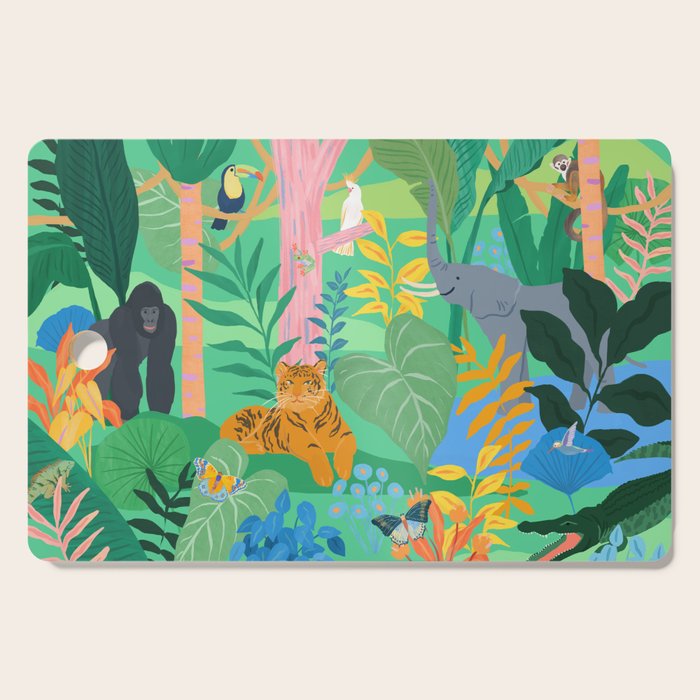 Playful Jungle Cutting Board Gallery Image 1