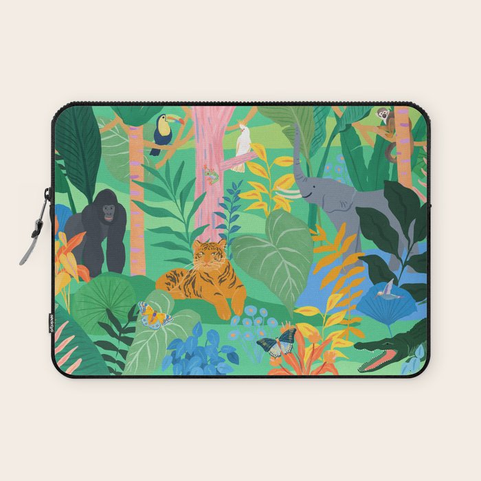 Playful Jungle Laptop Sleeve Gallery Image 1