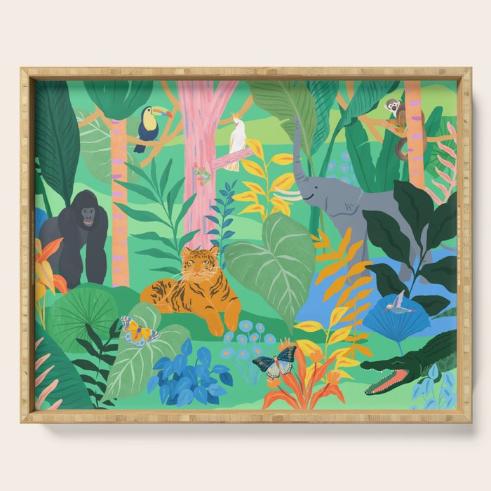 Playful Jungle Serving Tray Gallery Image 1