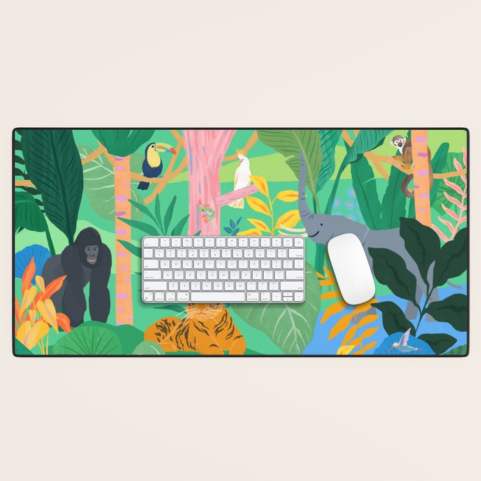 Playful Jungle Desk Mat Gallery Image 1