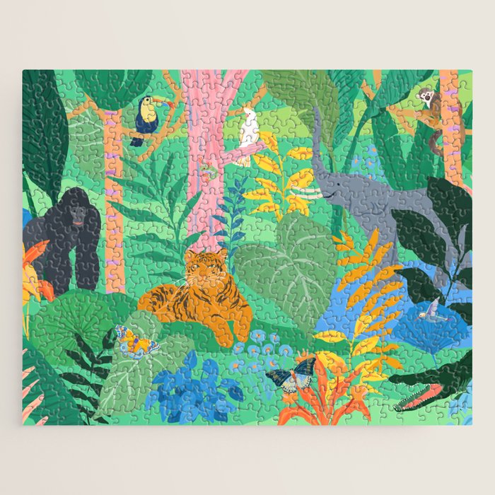 Playful Jungle Jigsaw Puzzle Gallery Image 1