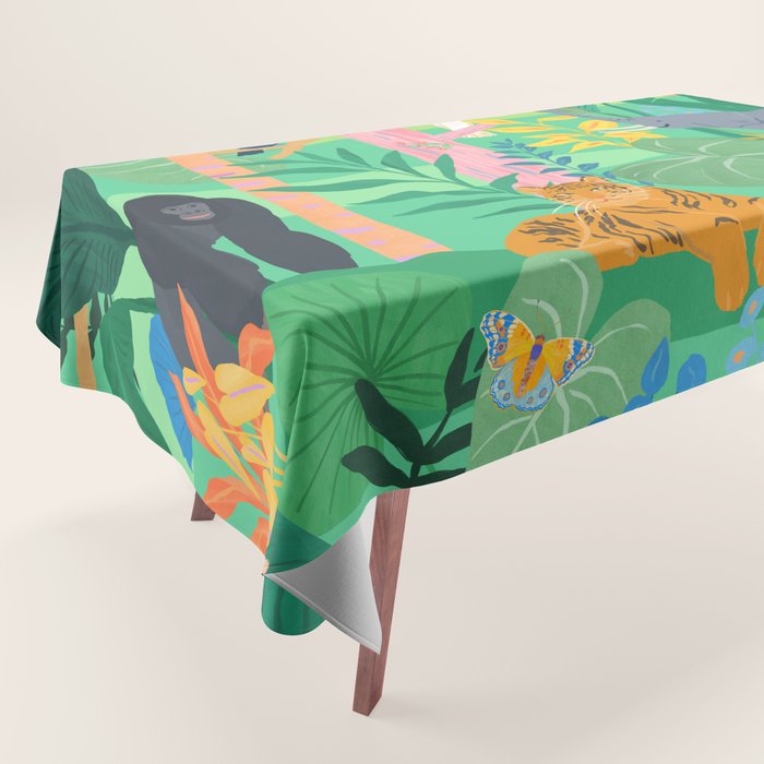 Playful Jungle Tablecloth Gallery Image 1