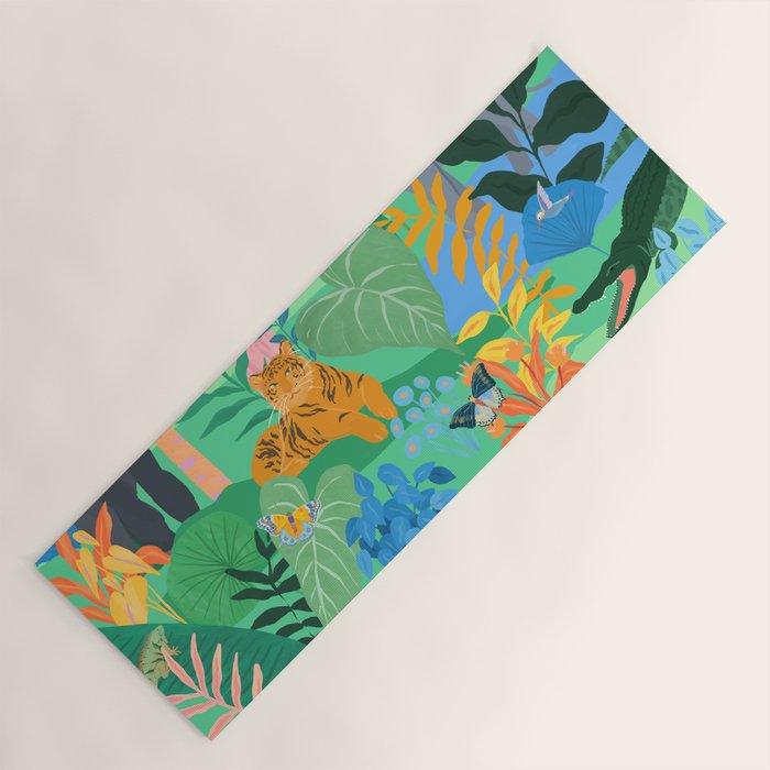 Playful Jungle Yoga Mat Gallery Image 1