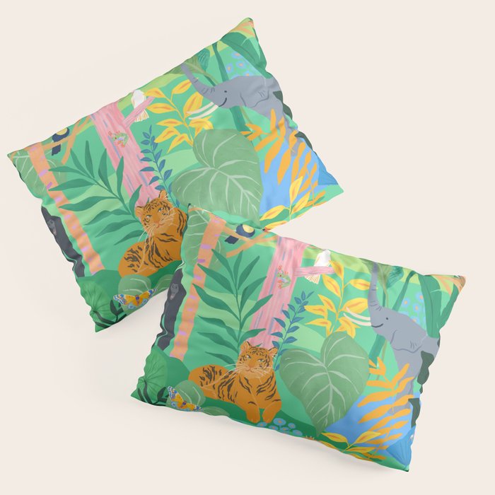 Playful Jungle Pillow Sham Gallery Image 3