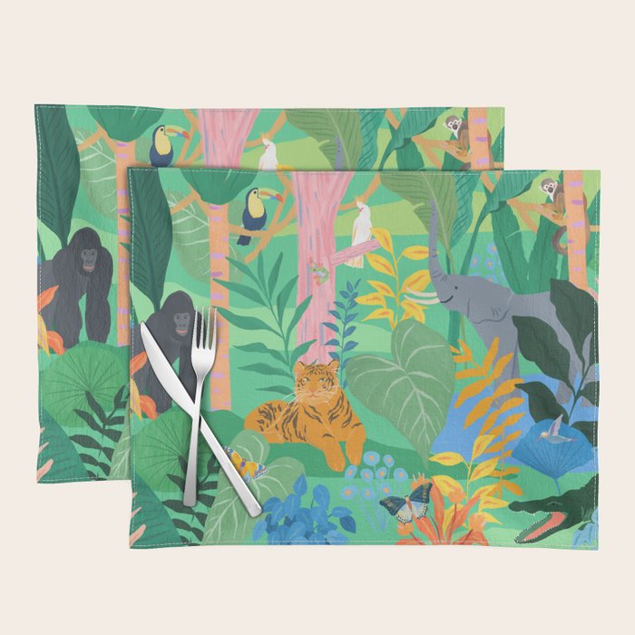 Playful Jungle Placemat Gallery Image 1