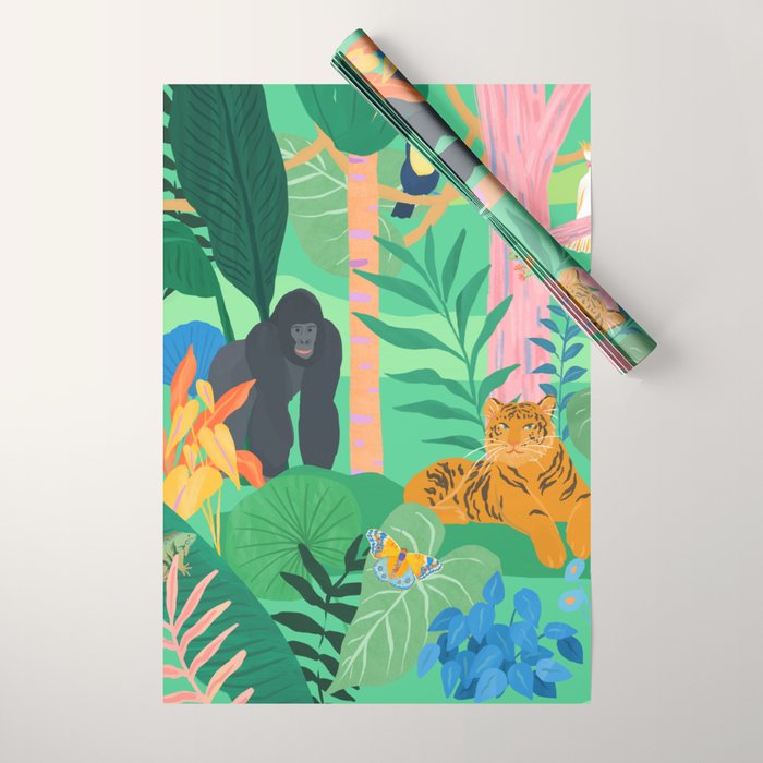 Playful Jungle Wrapping Paper Gallery Image 1