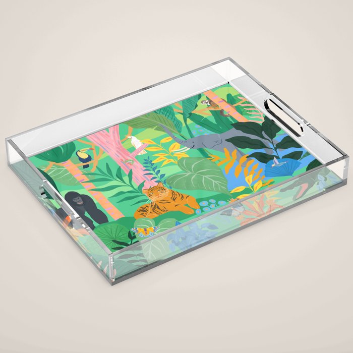 Playful Jungle Acrylic Tray Gallery Image 1