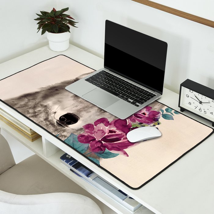 Gently Ferocious Desk Mat Gallery Image 2