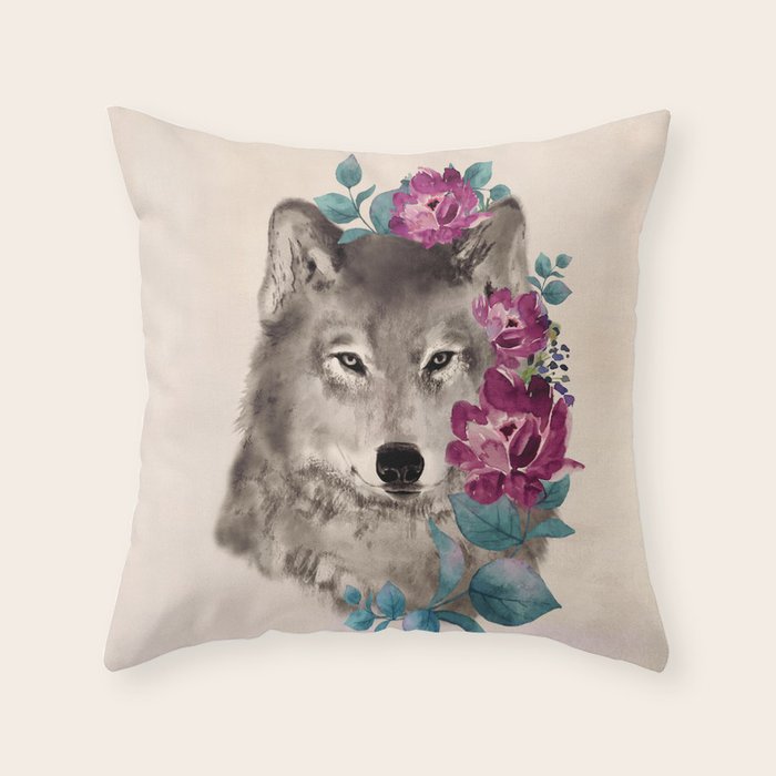 Gently Ferocious Throw Pillow Gallery Image 6