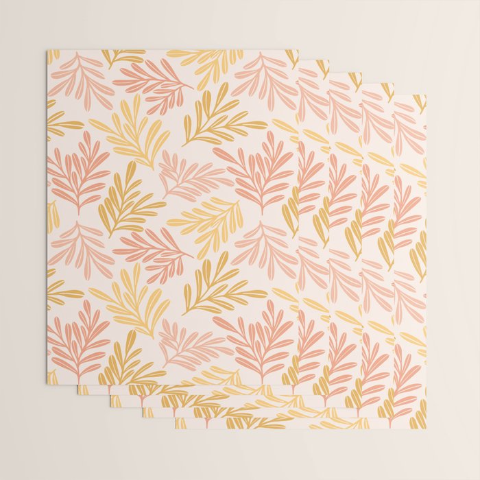 Warm Leaf Harmony Wrapping Paper Gallery Image 3