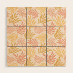 Warm Leaf Harmony Wood Wall Art Gallery Image 1