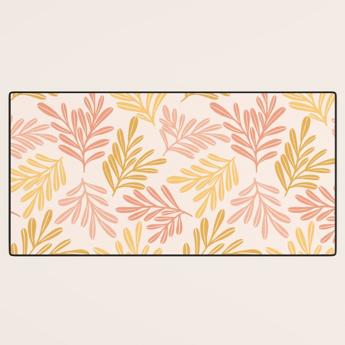 Warm Leaf Harmony Desk Mat Gallery Image 3