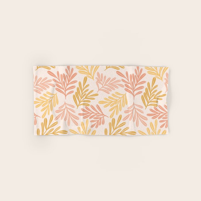 Warm Leaf Harmony Bath Towel Gallery Image 1