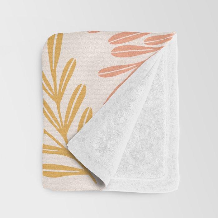 Warm Leaf Harmony Throw Blanket Gallery Image 3