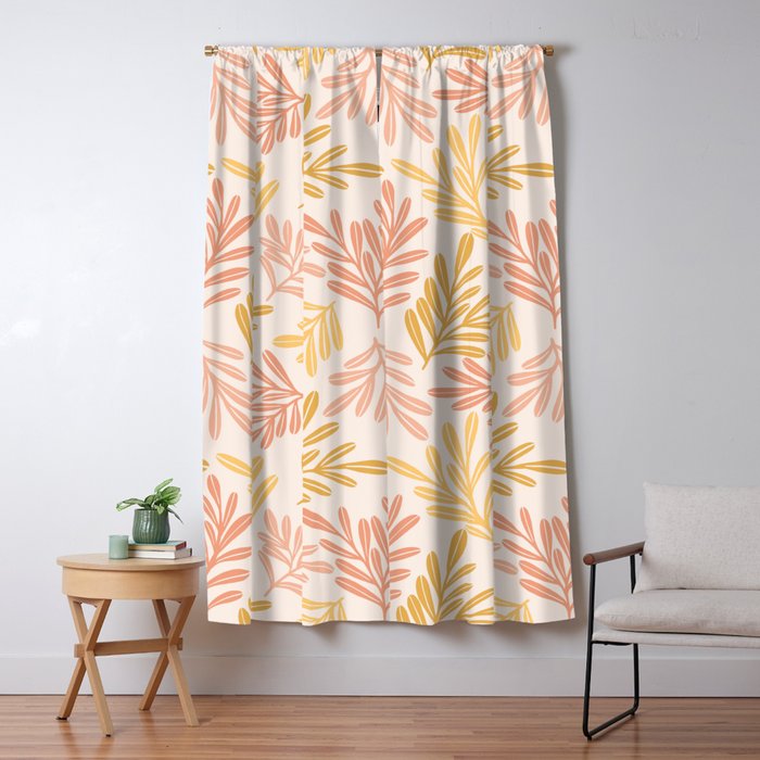 Warm Leaf Harmony Window Curtain Gallery Image 5