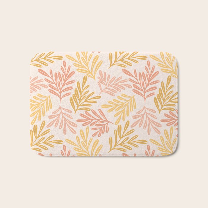 Warm Leaf Harmony Bath Mat Gallery Image 1