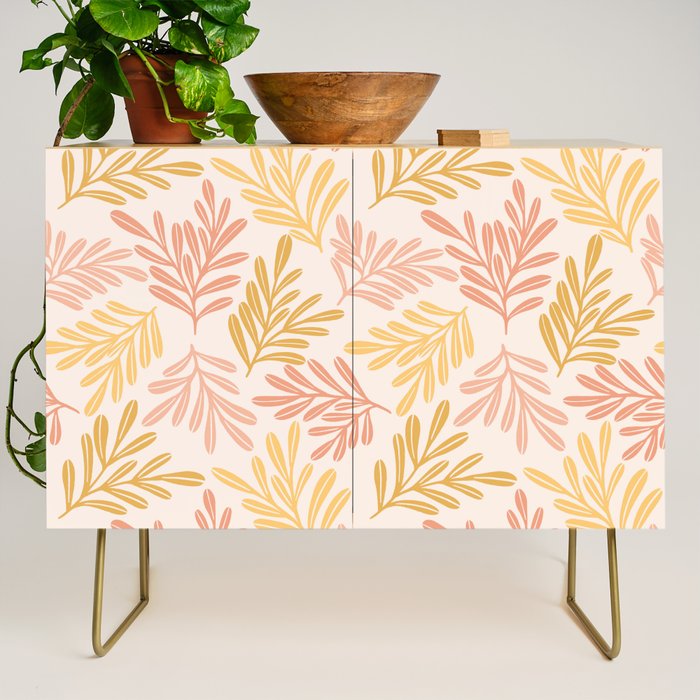 Warm Leaf Harmony Credenza Gallery Image 1