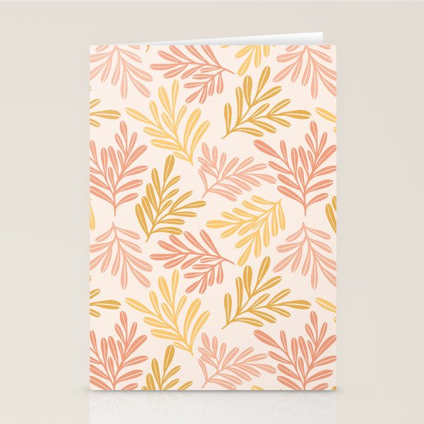 Warm Leaf Harmony Stationery Card Gallery Image 1
