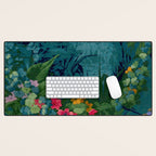 Antique Botanical Garden 1860 Desk Mat Gallery Image 1