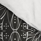 BW starry abstract mosaic A Comforter Gallery Image 4