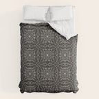BW starry abstract mosaic A Comforter Gallery Image 6