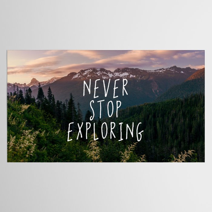 Never Stop Exploring - Nature Photography Tablecloth Gallery Image 2