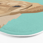 Labrador puppy pet portrait wall art and gifts for dog breed lovers Bath Mat Gallery Image 3