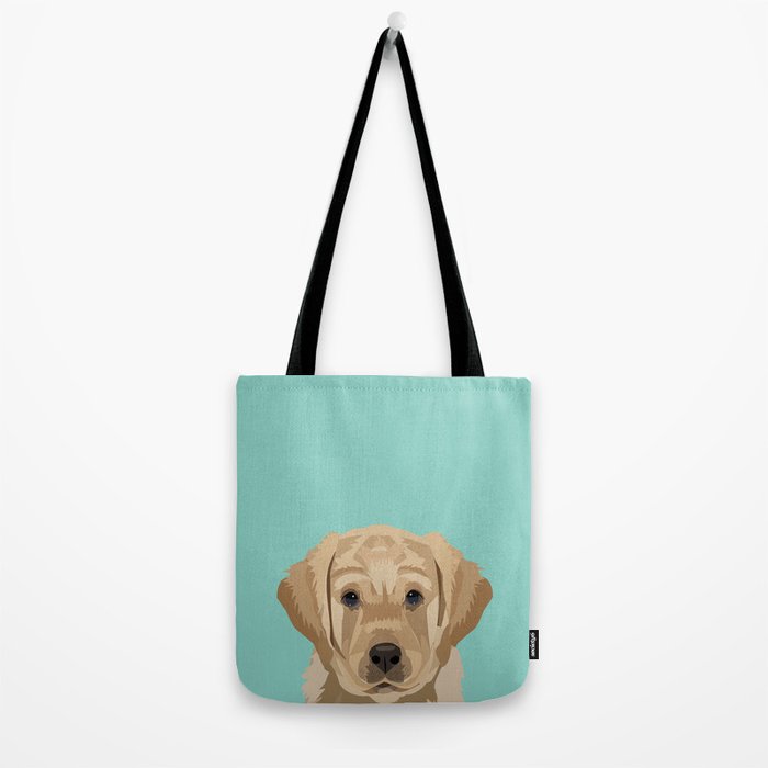 Labrador puppy pet portrait wall art and gifts for dog breed lovers Tote Bag Gallery Image 2