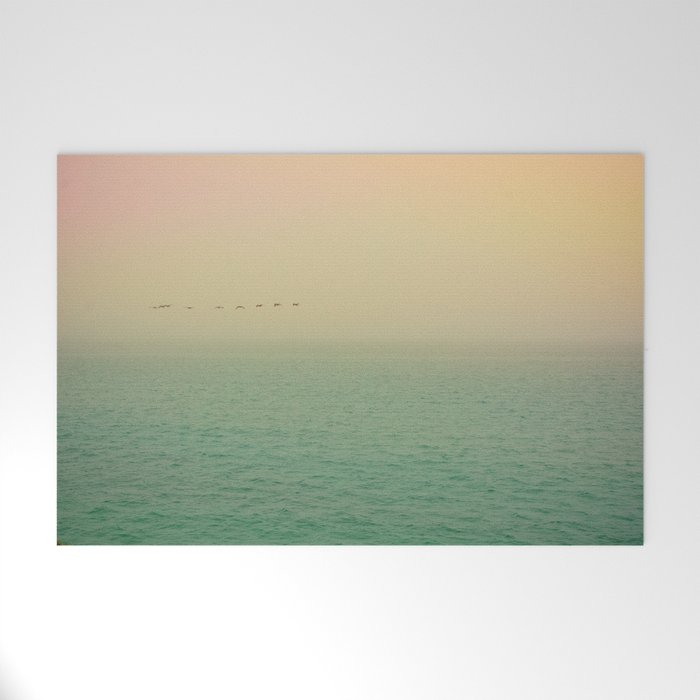 Flying Over the Sea Welcome Mat Gallery Image 1