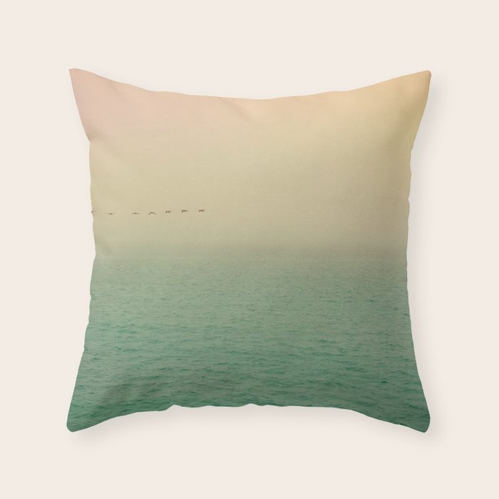 Flying Over the Sea Throw Pillow Gallery Image 6