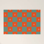 Grid Christmas snowflakes Welcome Mat Gallery Image 1