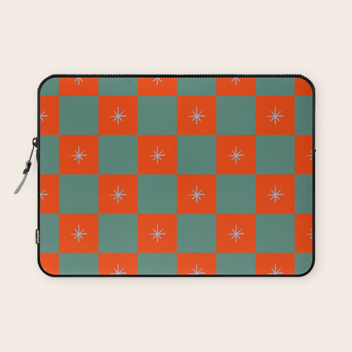 Grid Christmas snowflakes Laptop Sleeve Gallery Image 1