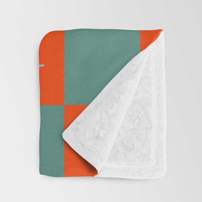 Grid Christmas snowflakes Throw Blanket Gallery Image 3