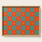 Grid Christmas snowflakes Serving Tray Gallery Image 1