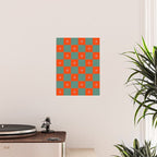 Grid Christmas snowflakes Poster Gallery Image 2