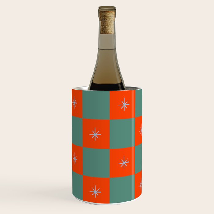 Grid Christmas snowflakes Wine Chiller Gallery Image 3