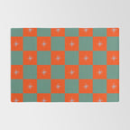Grid Christmas snowflakes Rug Gallery Image 2