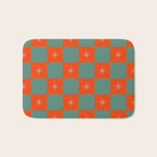 Grid Christmas snowflakes Bath Mat Gallery Image 1