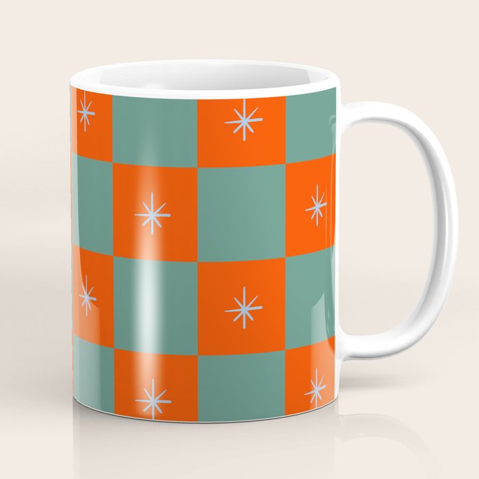 Grid Christmas snowflakes Coffee Mug Gallery Image 1