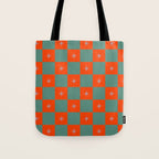 Grid Christmas snowflakes Tote Bag Gallery Image 1